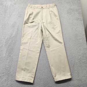 Jos. A. Bank Pants Mens 32x31* Tan Straight Khaki Light Pleated Academia Casual‎